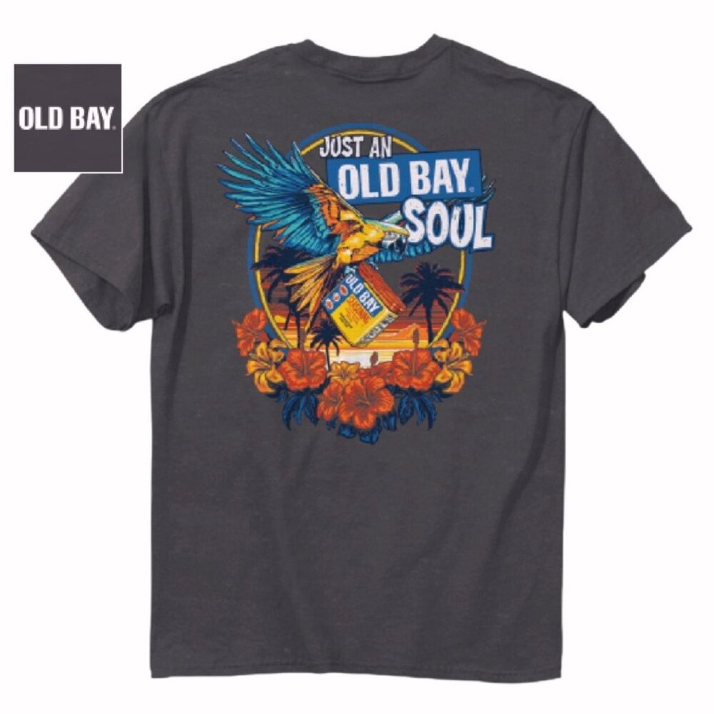 Just an Old Bay Soul Tropical Short Sleeve T-Shirt NEW Fast Ship